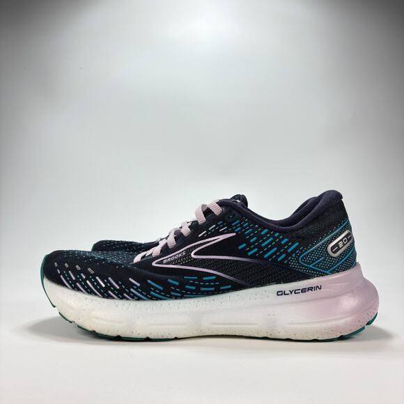 Brooks Glycerin 20 Dark Blue Running Shoes Lace Up 1203691B499 Women’s Size 7.5 - Picture 4 of 10